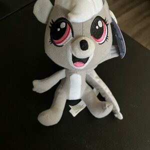 Littlest Pet Shop Plush with Gray and Pink Accents- Pepper Clark